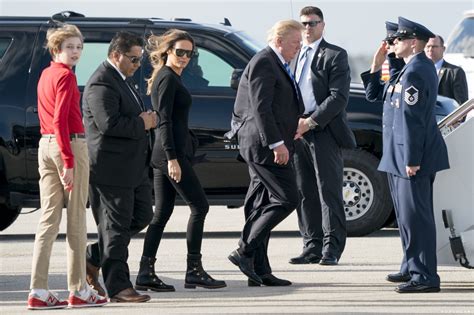 Melania Trump's Black Dior Combat Boots 